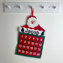Load image into Gallery viewer, Personalised Christmas Santa / father Christmas advent calendar