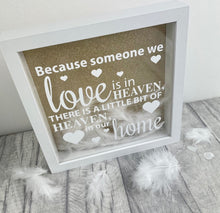 Load image into Gallery viewer, Bereavement Heaven Quote Box Frame Gift - Little Secrets Clothing