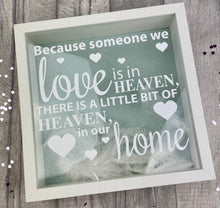 Load image into Gallery viewer, Bereavement Heaven Quote Box Frame Gift - Little Secrets Clothing