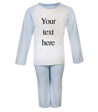Load image into Gallery viewer, Custom Your Own Boys Blue Pyjamas - Little Secrets Clothing