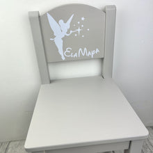 Load image into Gallery viewer, Personalised Baby Girls Tinker Bell Inspired Fairy Design Wooden Nursery Chair