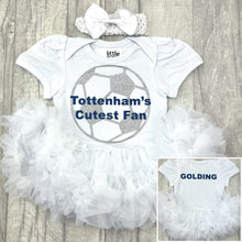Load image into Gallery viewer, Personalised Tottenham's Cutest Fan Tutu Romper with Headband