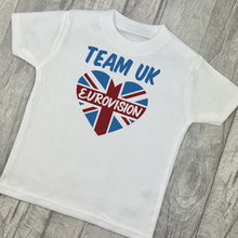 Load image into Gallery viewer, Eurovision Party T-Shirt, Team UK Girls and Boys Top