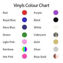 Load image into Gallery viewer, Vinyl colour chart