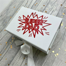 Load image into Gallery viewer, Personalised 'Super Dad' Happy Father's Day Name Small Keepsake Gift Box