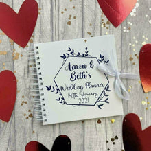 Load image into Gallery viewer, Personalised 'Wedding Planner' Name and Date Scrapbook Keepsake Gift