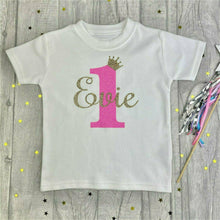Load image into Gallery viewer, Children's Personalised Birthday T-shirt