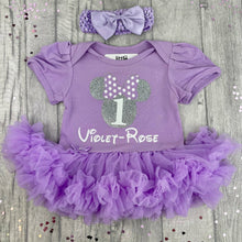 Load image into Gallery viewer, 1st Birthday Minnie Mouse Tutu Romper