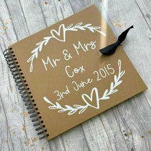 Load image into Gallery viewer, Personalised Wedding Scrapbook Guest Book, Photo Album