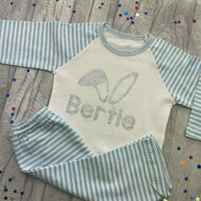 Load image into Gallery viewer, Personalised Easter Bunny Ears Boys or Girls Pyjamas