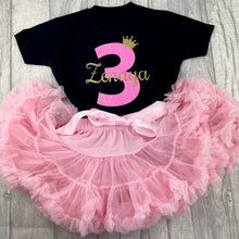 Load image into Gallery viewer, Birthday Girls Personalised Pink Outfit Set