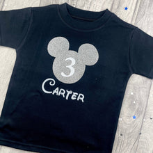 Load image into Gallery viewer, Personalised Mickey Mouse Birthday T-Shirt