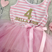 Load image into Gallery viewer, Girls Personalised Number Birthday Dress
