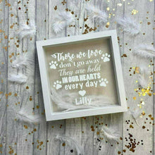 Load image into Gallery viewer, Dog Heaven Pet Remembrance Home Glitter Box Frame