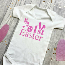 Load image into Gallery viewer, Newborn Baby 1st Easter Romper White Vest