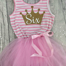Load image into Gallery viewer, Girls Birthday Pink Tutu Dress, Summer - Little Secrets Clothing