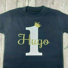 Load image into Gallery viewer, Personalised Birthday Boy T-shirt - Little Secrets Clothing
