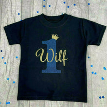 Load image into Gallery viewer, Personalised Birthday Boy T-shirt - Little Secrets Clothing