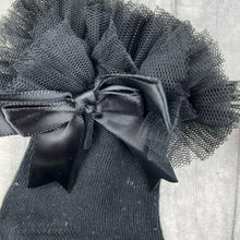 Load image into Gallery viewer, Baby Girl Ankle Tutu Socks, Pink, Black or White