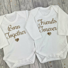 Load image into Gallery viewer, Twins Baby Romper Set