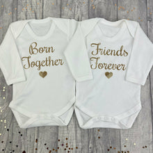 Load image into Gallery viewer, Twins Baby Romper Set