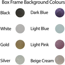 Load image into Gallery viewer, Colour Glitter Backgrounds. Personalised Penny Pot Saving Fund, Money Box