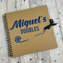 Load image into Gallery viewer, Personalised Children's Doodles Notebook / Scrapbook
