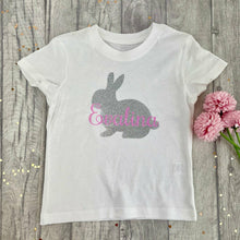 Load image into Gallery viewer, Children's Personalised Easter Bunny T-shirt
