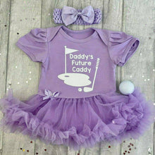 Load image into Gallery viewer, Daddy's Future Caddy Tutu Romper