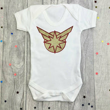 Load image into Gallery viewer, Captain Marvel Superhero Newborn Baby Short Sleeve Romper