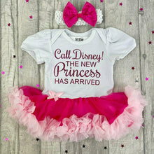 Load image into Gallery viewer, Call Disney! The New Princess Has Arrived Tutu Romper