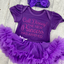 Load image into Gallery viewer, Call Disney! The New Princess Has Arrived Tutu Romper