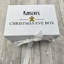 Load image into Gallery viewer, Personalised Luxury Small Christmas Eve Box, Christmas Tree, Gingerbread Man, Penguin, Reindeer Christmas Eve Box