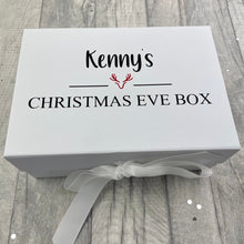 Load image into Gallery viewer, Personalised Luxury Small Christmas Eve Box, Christmas Tree, Gingerbread Man, Penguin, Reindeer Christmas Eve Box