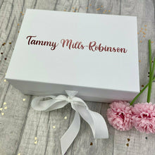 Load image into Gallery viewer, Personalised Newborn Baby Small Keepsake Gift Box