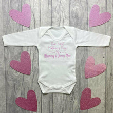 Load image into Gallery viewer, Personalised 'Our First Mother's Day' Girl's Boy's White Long Sleeved Romper Newborn
