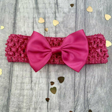 Load image into Gallery viewer, Headband with Detachable Bow Clip, Little Secrets Signature Bow Headband, Baby Girl Hair Accessory