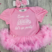 Load image into Gallery viewer, Personalised Barbie Inspired Baby Tutu Romper Dress
