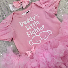 Load image into Gallery viewer, Daddy's Little Fighter Boxing Tutu Romper