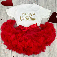 Load image into Gallery viewer, Personalised Girls, Valentines T-Shirt & Boutique Tutu Skirt, Outfit Set