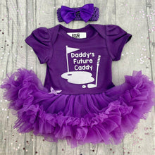 Load image into Gallery viewer, Daddy's Future Caddy Tutu Romper