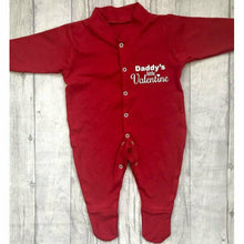 Load image into Gallery viewer, Daddy's Little Valentine Babies Romper Suit