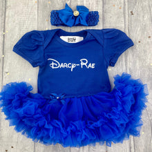 Load image into Gallery viewer, Personalised Disney Name Baby Girl Tutu Romper With Headband