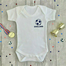Load image into Gallery viewer, Personalised England Football Baby Boy Romper - Little Secrets Clothing