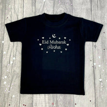 Load image into Gallery viewer, Personalised Eid Mubarak Girls T-Shirt - Little Secrets Clothing