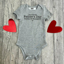 Load image into Gallery viewer, Personalised Our First Fathers Day Romper - Little Secrets Clothing