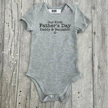 Load image into Gallery viewer, Personalised Our First Fathers Day Romper - Little Secrets Clothing