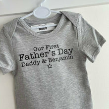 Load image into Gallery viewer, Personalised Our First Fathers Day Romper - Little Secrets Clothing