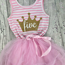 Load image into Gallery viewer, Girls Birthday Pink Tutu Dress, Summer - Little Secrets Clothing