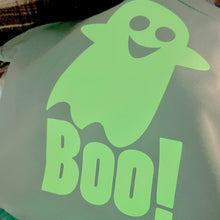 Load image into Gallery viewer, Glow In The Dark Ghost Boo! Halloween Baby Girl Tutu Romper